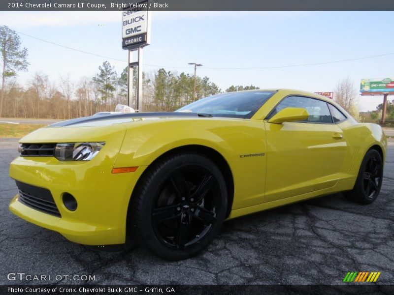 Bright Yellow / Black 2014 Chevrolet Camaro LT Coupe