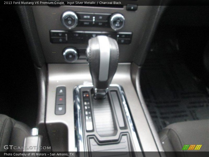 Ingot Silver Metallic / Charcoal Black 2013 Ford Mustang V6 Premium Coupe