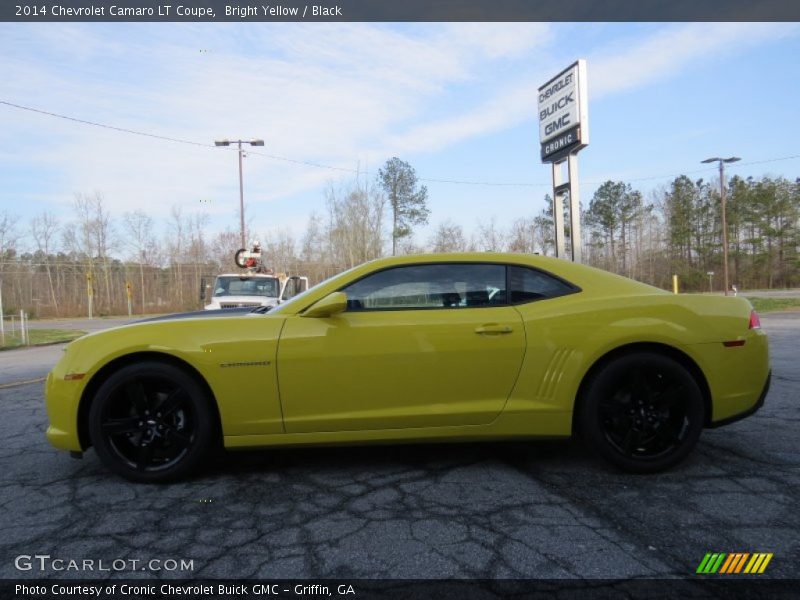 Bright Yellow / Black 2014 Chevrolet Camaro LT Coupe