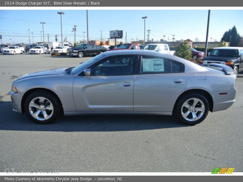 Billet Silver Metallic / Black 2014 Dodge Charger SXT