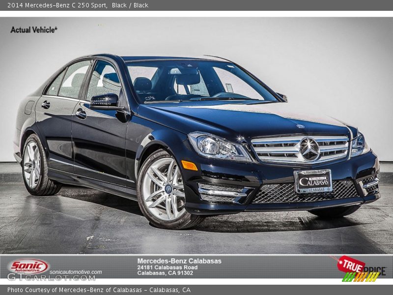 Black / Black 2014 Mercedes-Benz C 250 Sport