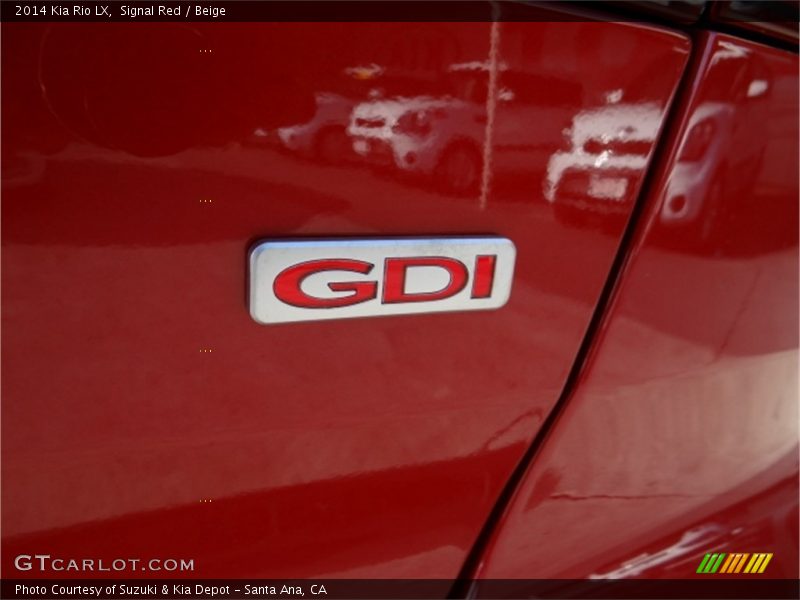 Signal Red / Beige 2014 Kia Rio LX