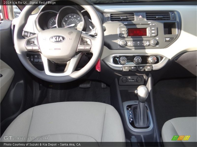 Signal Red / Beige 2014 Kia Rio LX