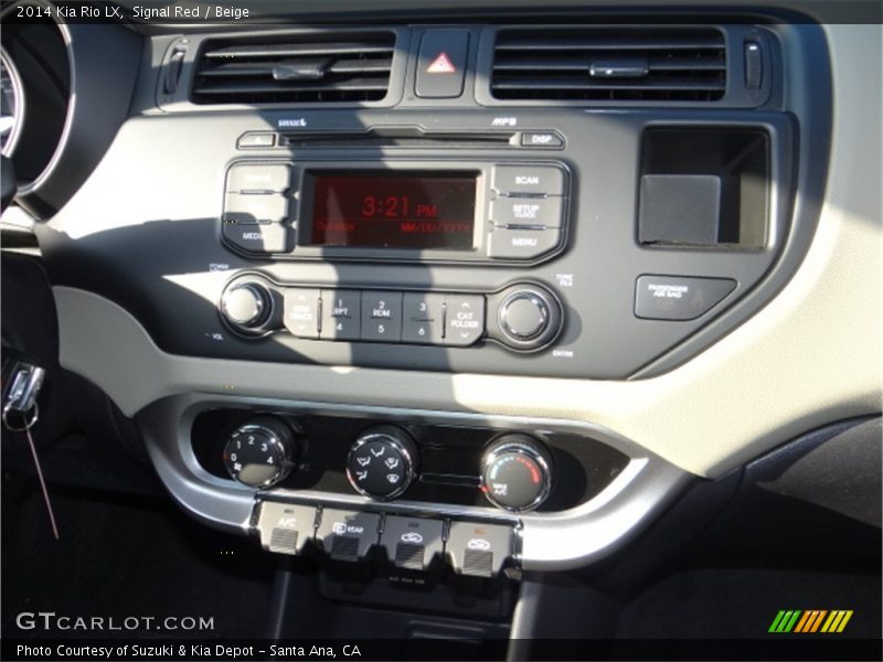 Signal Red / Beige 2014 Kia Rio LX