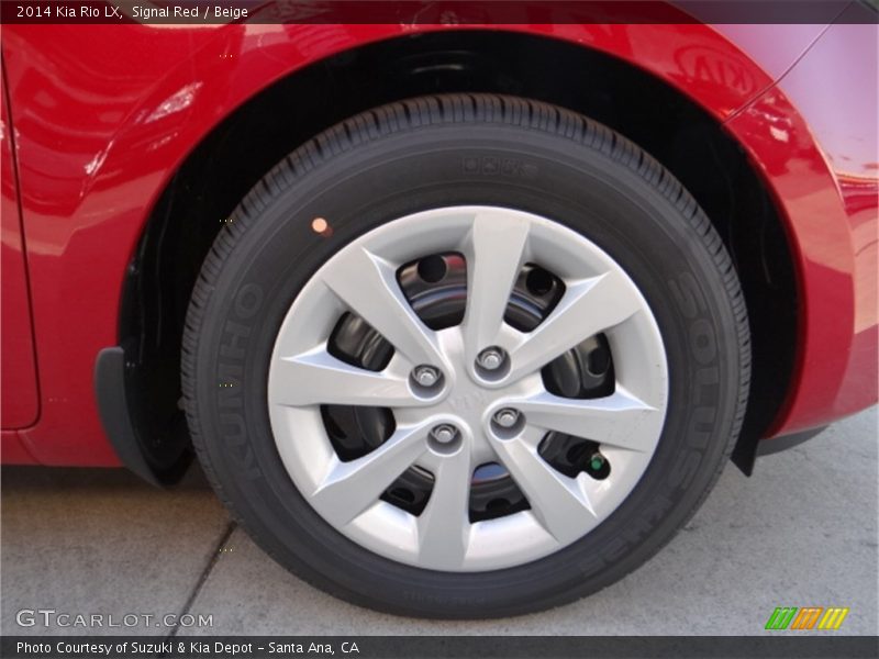 Signal Red / Beige 2014 Kia Rio LX