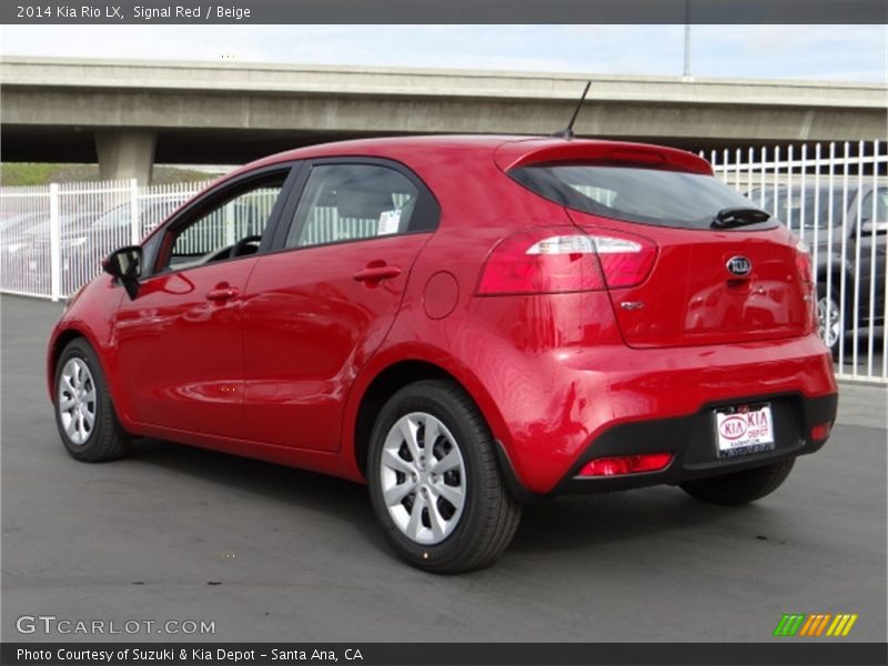 Signal Red / Beige 2014 Kia Rio LX