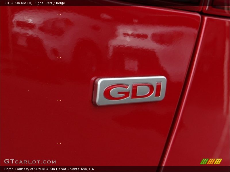 Signal Red / Beige 2014 Kia Rio LX