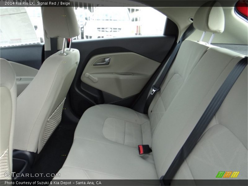 Rear Seat of 2014 Rio LX