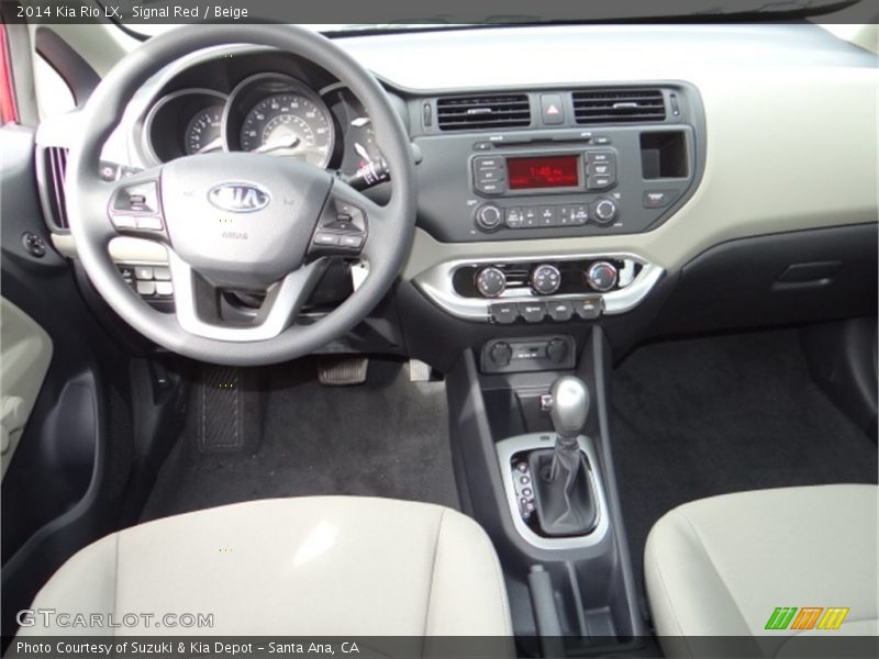 Dashboard of 2014 Rio LX