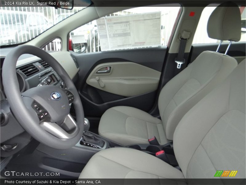 Signal Red / Beige 2014 Kia Rio LX