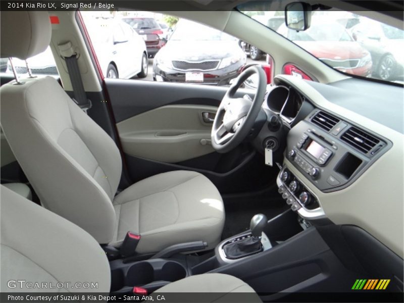 Signal Red / Beige 2014 Kia Rio LX