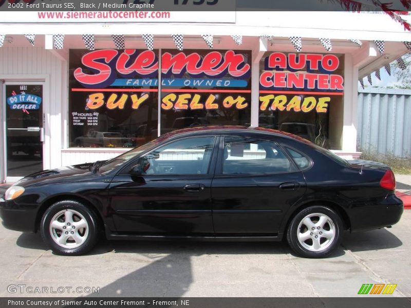Black / Medium Graphite 2002 Ford Taurus SES