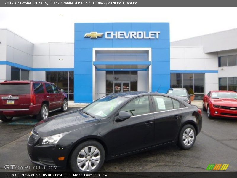 Black Granite Metallic / Jet Black/Medium Titanium 2012 Chevrolet Cruze LS