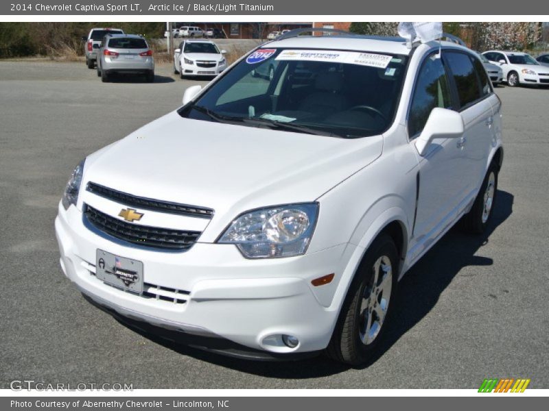 Arctic Ice / Black/Light Titanium 2014 Chevrolet Captiva Sport LT