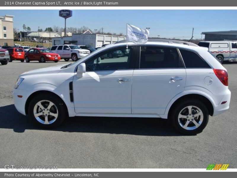 Arctic Ice / Black/Light Titanium 2014 Chevrolet Captiva Sport LT