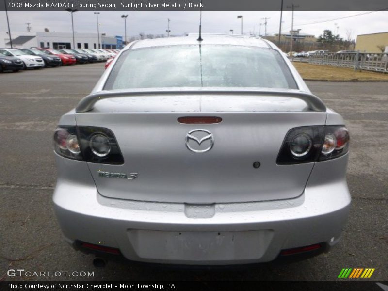 Sunlight Silver Metallic / Black 2008 Mazda MAZDA3 i Touring Sedan