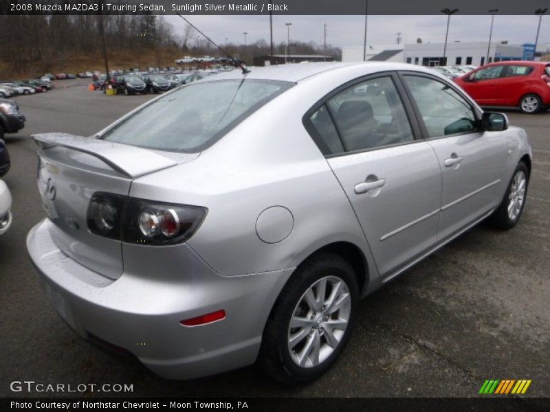 Sunlight Silver Metallic / Black 2008 Mazda MAZDA3 i Touring Sedan