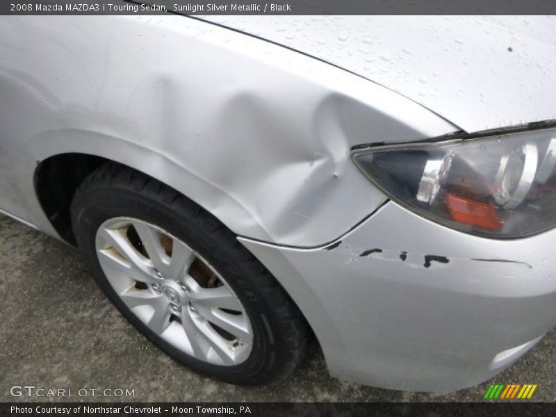 Sunlight Silver Metallic / Black 2008 Mazda MAZDA3 i Touring Sedan