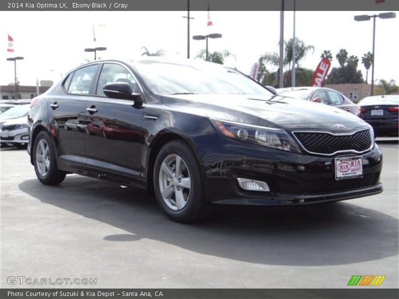 Ebony Black / Gray 2014 Kia Optima LX