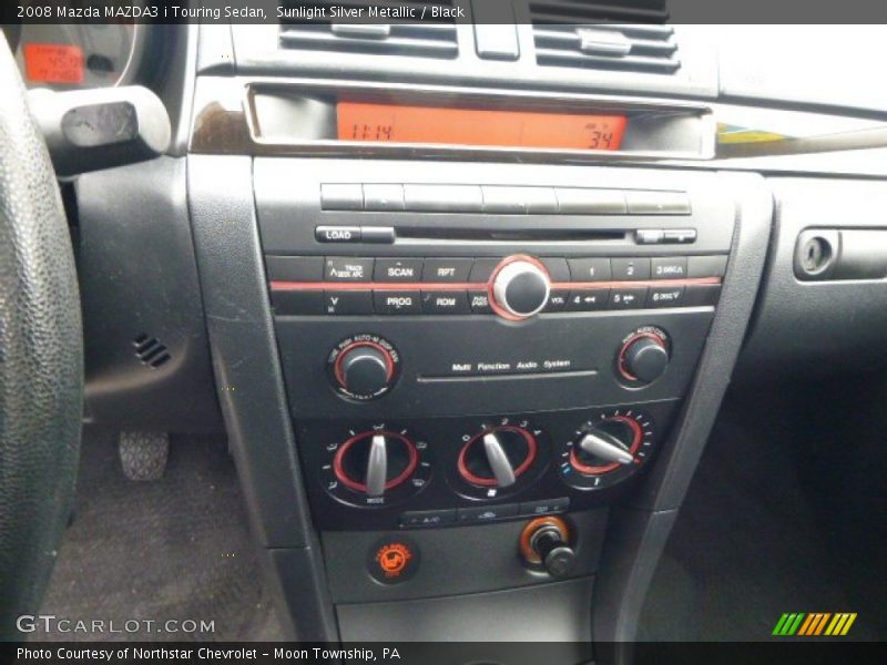 Sunlight Silver Metallic / Black 2008 Mazda MAZDA3 i Touring Sedan