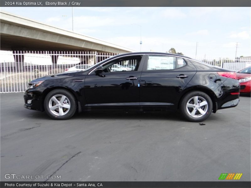 Ebony Black / Gray 2014 Kia Optima LX