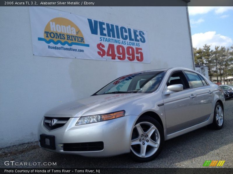 Alabaster Silver Metallic / Ebony 2006 Acura TL 3.2
