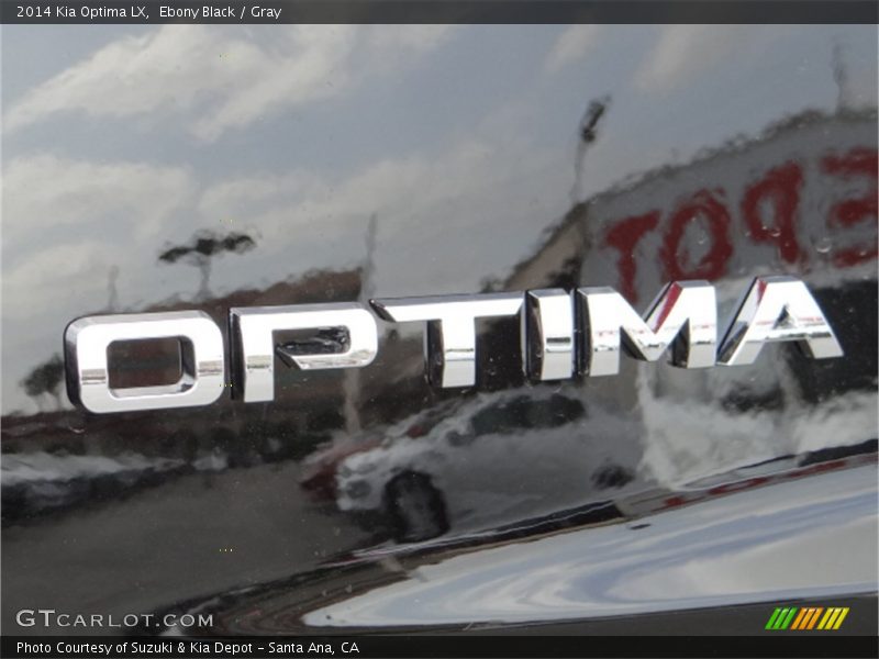 Ebony Black / Gray 2014 Kia Optima LX