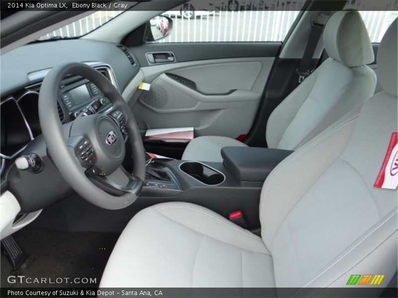 Ebony Black / Gray 2014 Kia Optima LX