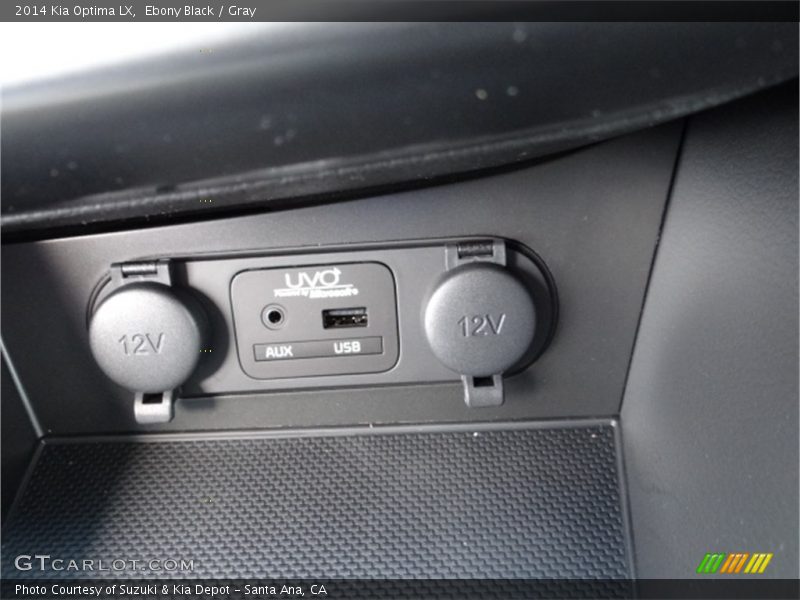 Ebony Black / Gray 2014 Kia Optima LX
