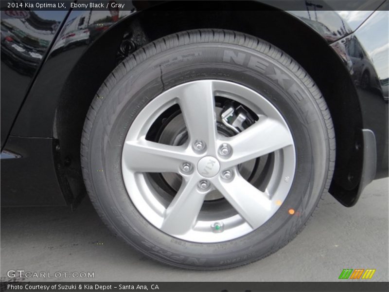 Ebony Black / Gray 2014 Kia Optima LX