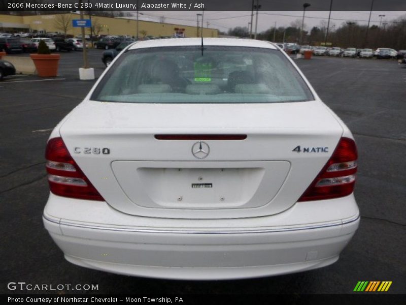 Alabaster White / Ash 2006 Mercedes-Benz C 280 4Matic Luxury