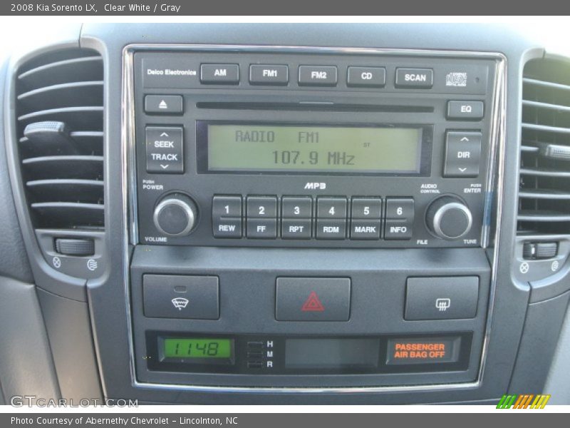 Clear White / Gray 2008 Kia Sorento LX