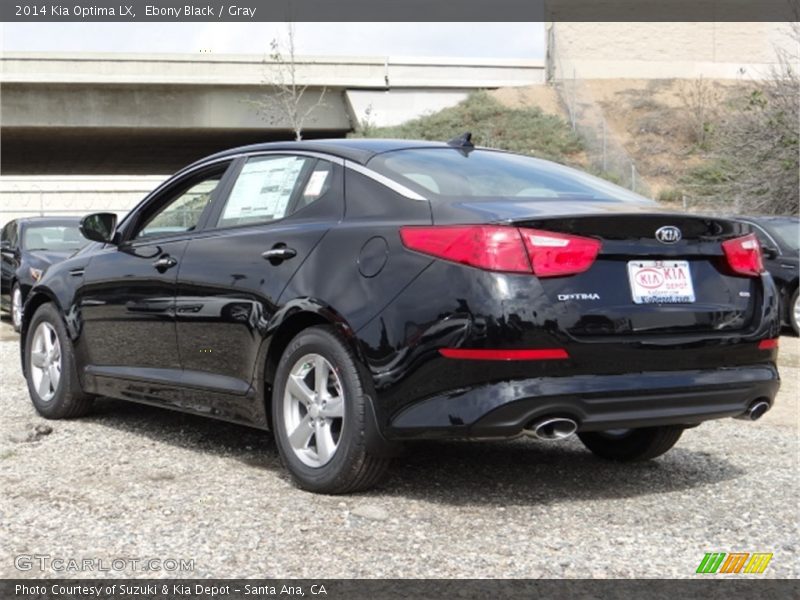 Ebony Black / Gray 2014 Kia Optima LX