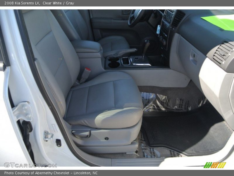 Clear White / Gray 2008 Kia Sorento LX