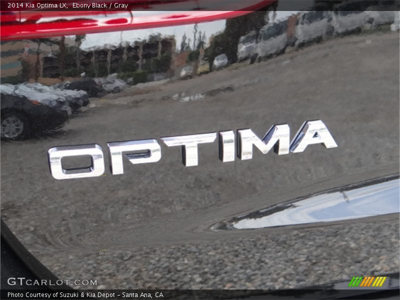 Ebony Black / Gray 2014 Kia Optima LX