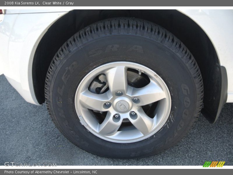 Clear White / Gray 2008 Kia Sorento LX
