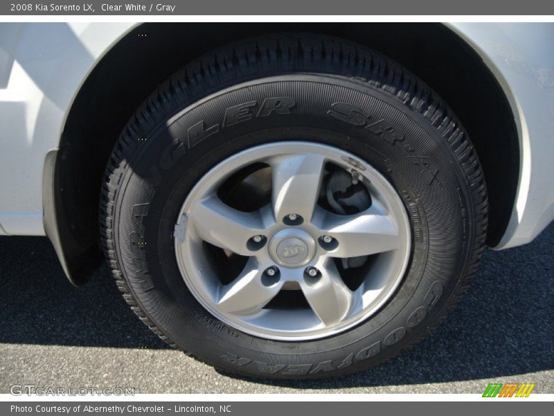 Clear White / Gray 2008 Kia Sorento LX