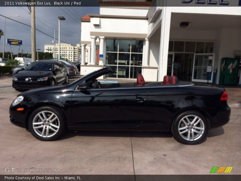 Black Uni / Red 2011 Volkswagen Eos Lux