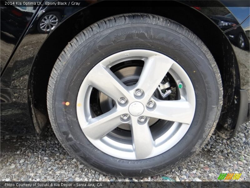 Ebony Black / Gray 2014 Kia Optima LX