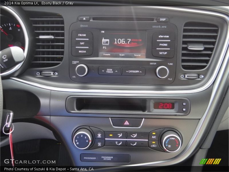 Ebony Black / Gray 2014 Kia Optima LX