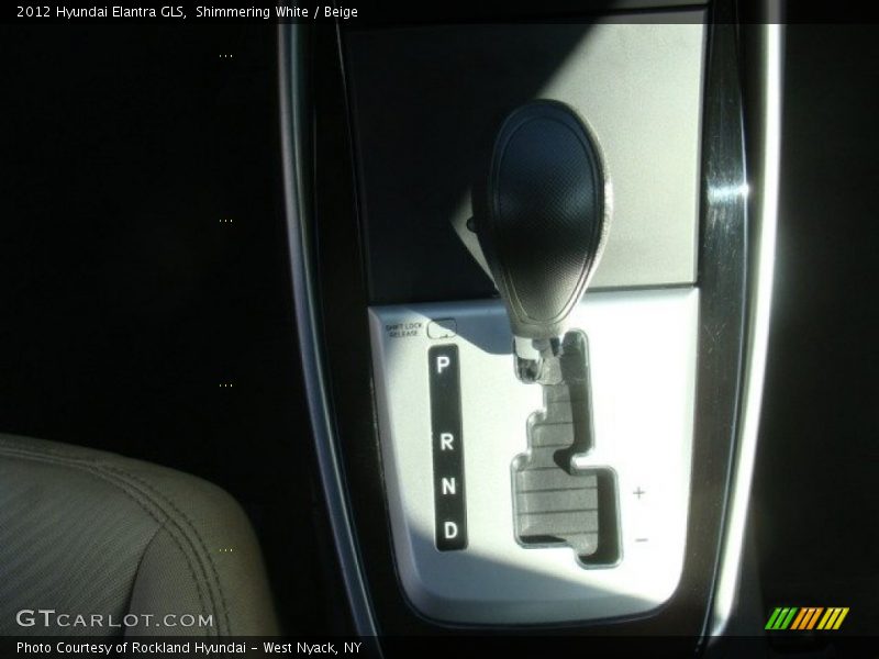 Shimmering White / Beige 2012 Hyundai Elantra GLS