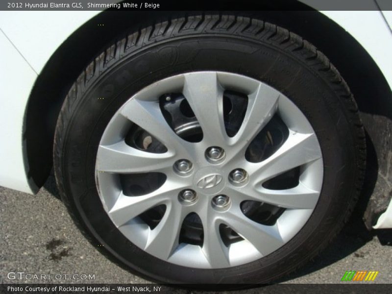 Shimmering White / Beige 2012 Hyundai Elantra GLS