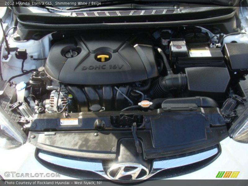 Shimmering White / Beige 2012 Hyundai Elantra GLS