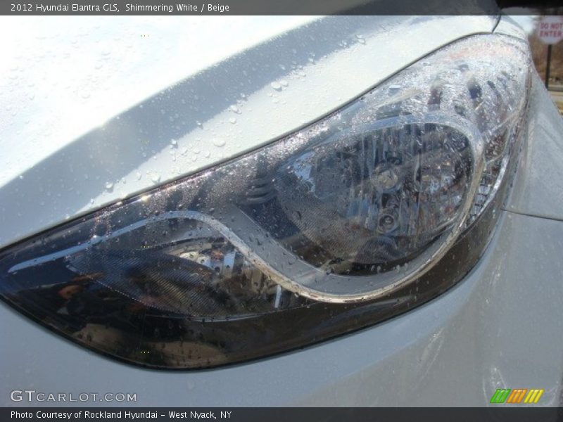 Shimmering White / Beige 2012 Hyundai Elantra GLS