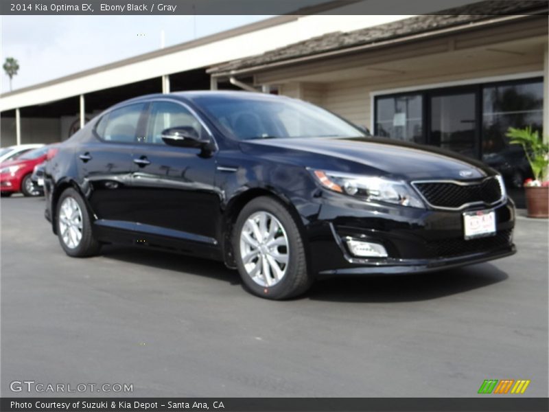 Ebony Black / Gray 2014 Kia Optima EX