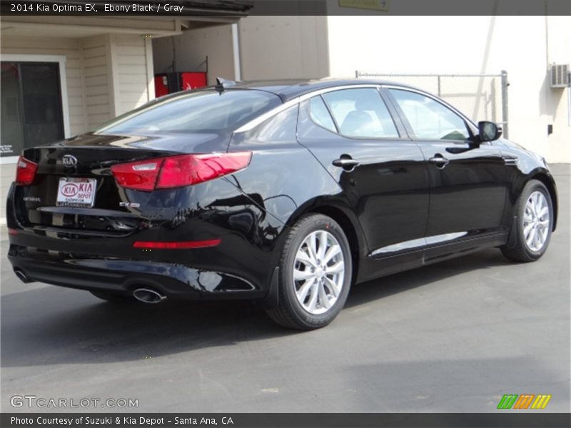 Ebony Black / Gray 2014 Kia Optima EX