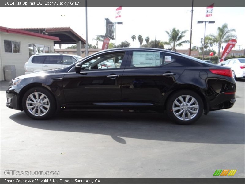 Ebony Black / Gray 2014 Kia Optima EX