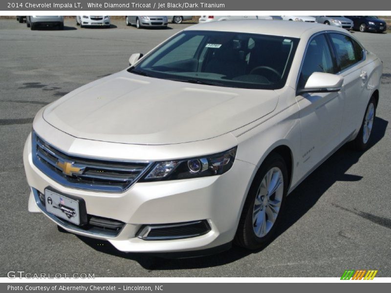 White Diamond Tricoat / Jet Black/Dark Titanium 2014 Chevrolet Impala LT