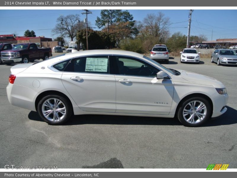 White Diamond Tricoat / Jet Black/Dark Titanium 2014 Chevrolet Impala LT