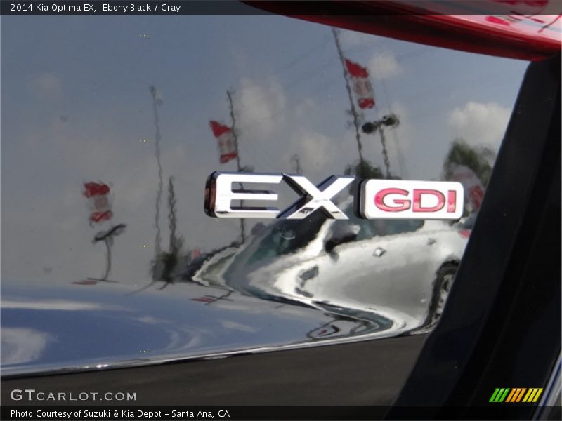 Ebony Black / Gray 2014 Kia Optima EX